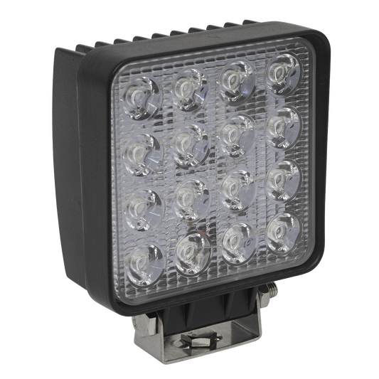 Sealey 48W SMD LED Square Worklight With Mounting Bracket - Black LED5S