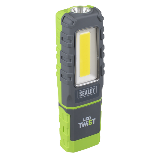 Sealey LED Twist Rechargeable Inspection Light 5W COB & 1W SMD 3.7V LED601G