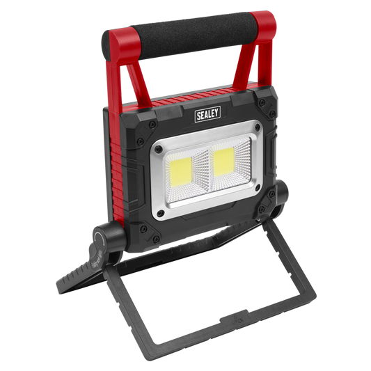 Sealey 15W COB LED Solar Powered Rechargeable Portable Floodlight LEDFL15WS