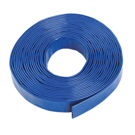 Sealey Layflat PVC Hose Reinforced With Synthetic Fibres 25mm x 10m LFH1025