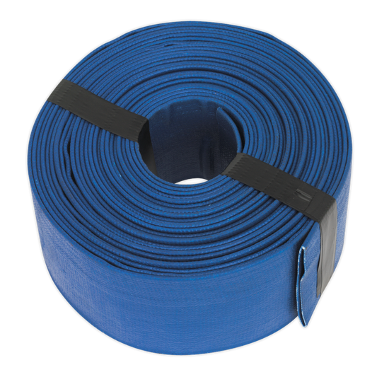 Sealey Layflat PVC Hose Reinforced With Synthetic Fibres 50mm x 10m LFH1050