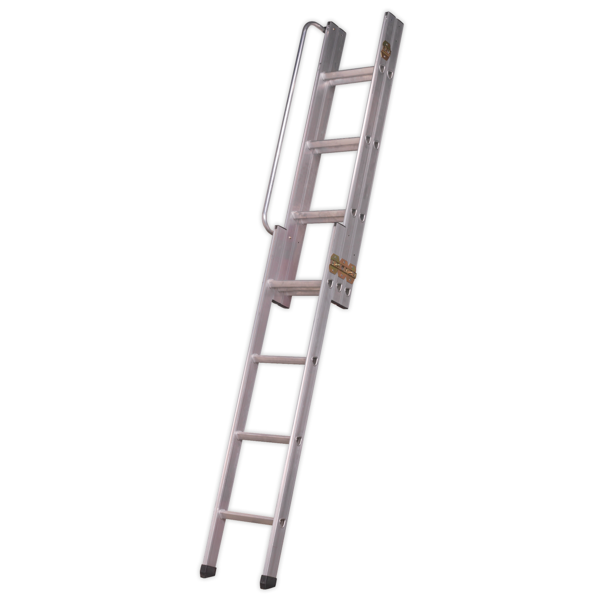 Sealey 3 Section Loft Ladder Aluminium 10 Steps 150kg Capacity 3m Height LFT03