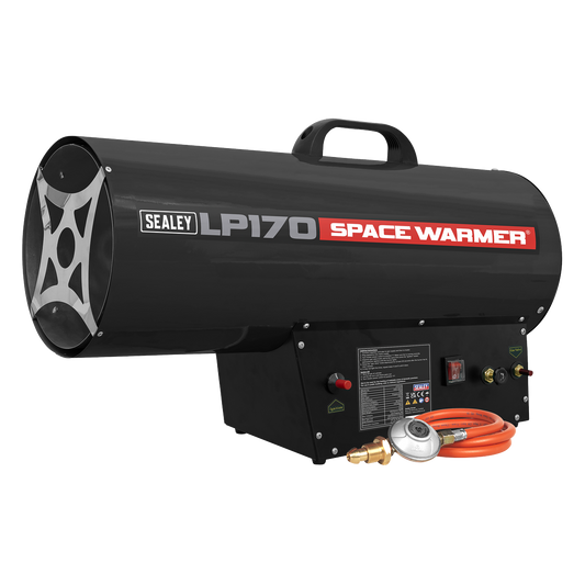 Sealey Space Warmer Propane Heater Piezo Ignition 102000-170000BTU/HR LP170
