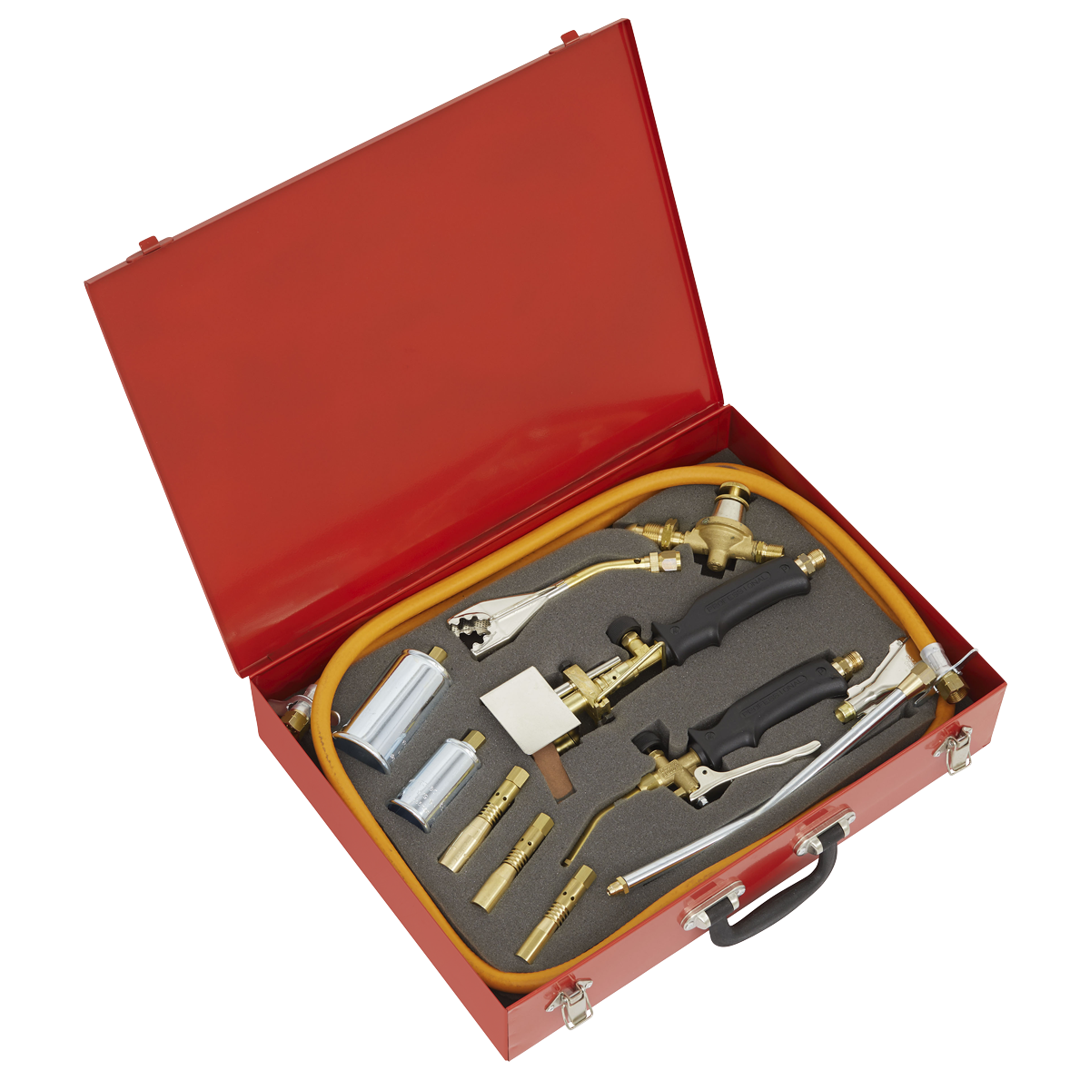 Sealey Propane Torch Kit With 2 Control Sets With Gas Valve 14 Pieces LPT14
