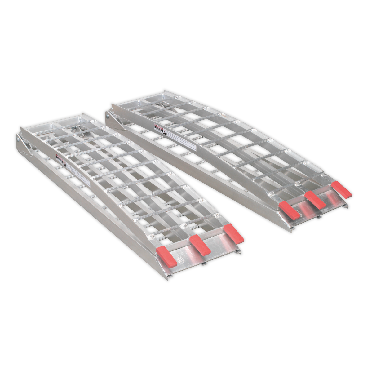 Sealey Aluminium Loading Ramps Folding Design 680kg Capacity per Pair LR680