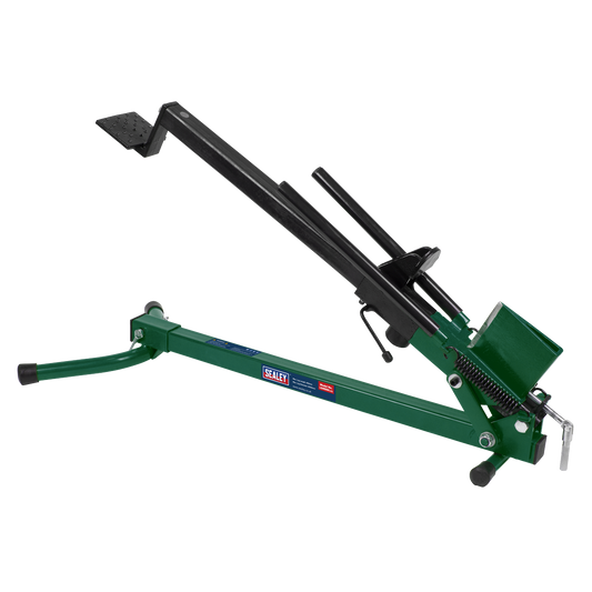 Sealey Log Splitter Foot Operated Heavy Duty Steel Horizontal Green/Black LS450H