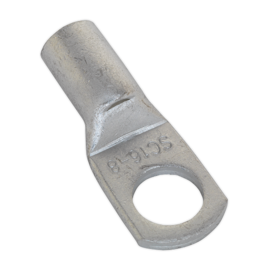Sealey Tin-Plated Copper Lug Terminal With Inspection Hole 16mm x 8mm 10PK LT168