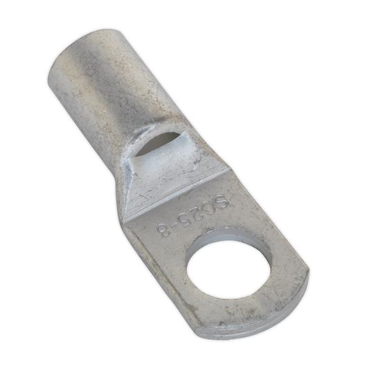 Sealey Tin-Plated Copper Lug Terminal With Inspection Hole 25mm x 8mm 10PK LT258