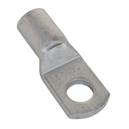 Sealey Copper Lug Terminal With Inspection Hole 35mm x 10mm Pack of 10 LT3510