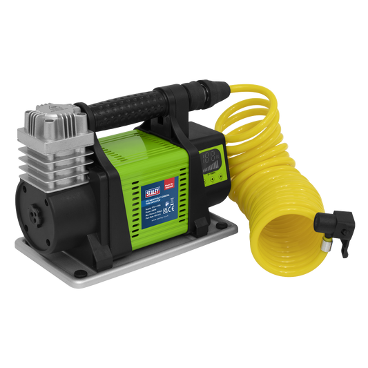 Sealey 12V Heavy Duty Digital Tyre Inflator Maximum Pressure 100PSI MAC05D