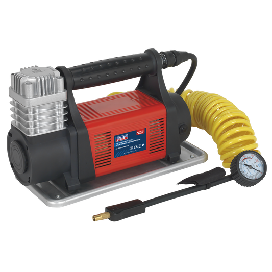 Sealey 12V Heavy Duty Mini Air Compressor Maximum Pressure 150PSI MAC07