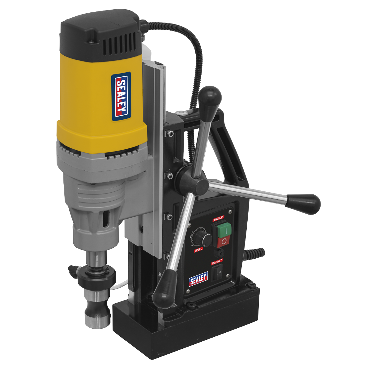 Sealey 60mm Magnetic Drilling Machine With Safety Fixing Strap 110V MAG60110V