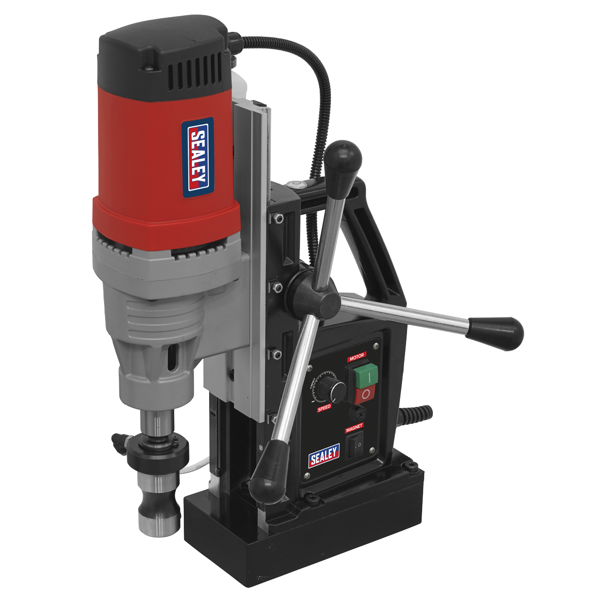 Sealey 60mm Magnetic Drilling Machine With Safety Fixing Strap 230V MAG60230V