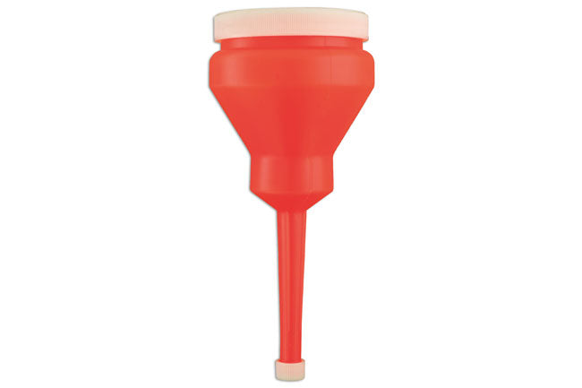 LASER 5426 80mm Funnel With Non-Spill Rim and Screw-Fit Cap For Easy Pouring