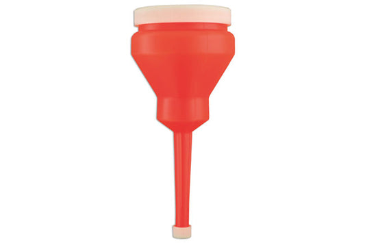 LASER 5426 80mm Funnel With Non-Spill Rim and Screw-Fit Cap For Easy Pouring