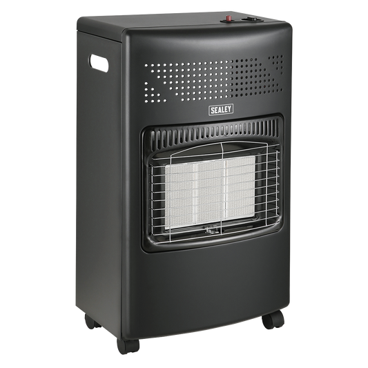 Sealey 4.2kW Cabinet Gas Heater Piezo Ignition Effective Safe Portable CH4200