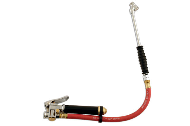 LASER 5444 Garage Tyre Inflator Twin Head Bleed Valve Soft Grip 150 psi