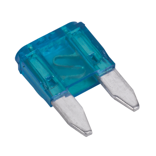 Sealey Automotive Mini Fuse Blade Electrical 15A 50 Pieces Car Van Blue MBF1550