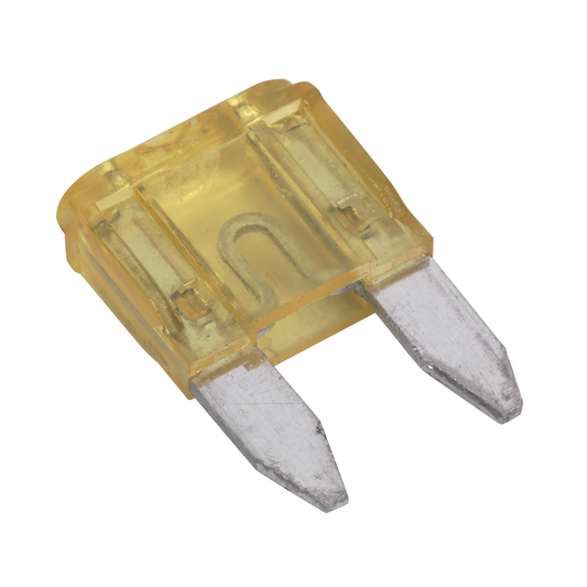 Sealey Automotive Mini Fuse Blade Electrical 20A 50 Pieces Car Yellow MBF2050