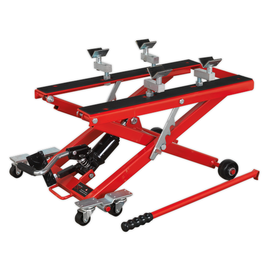 Sealey Scissor Motorcycle Lift With Frame Supports Capacity 500kg MC4500