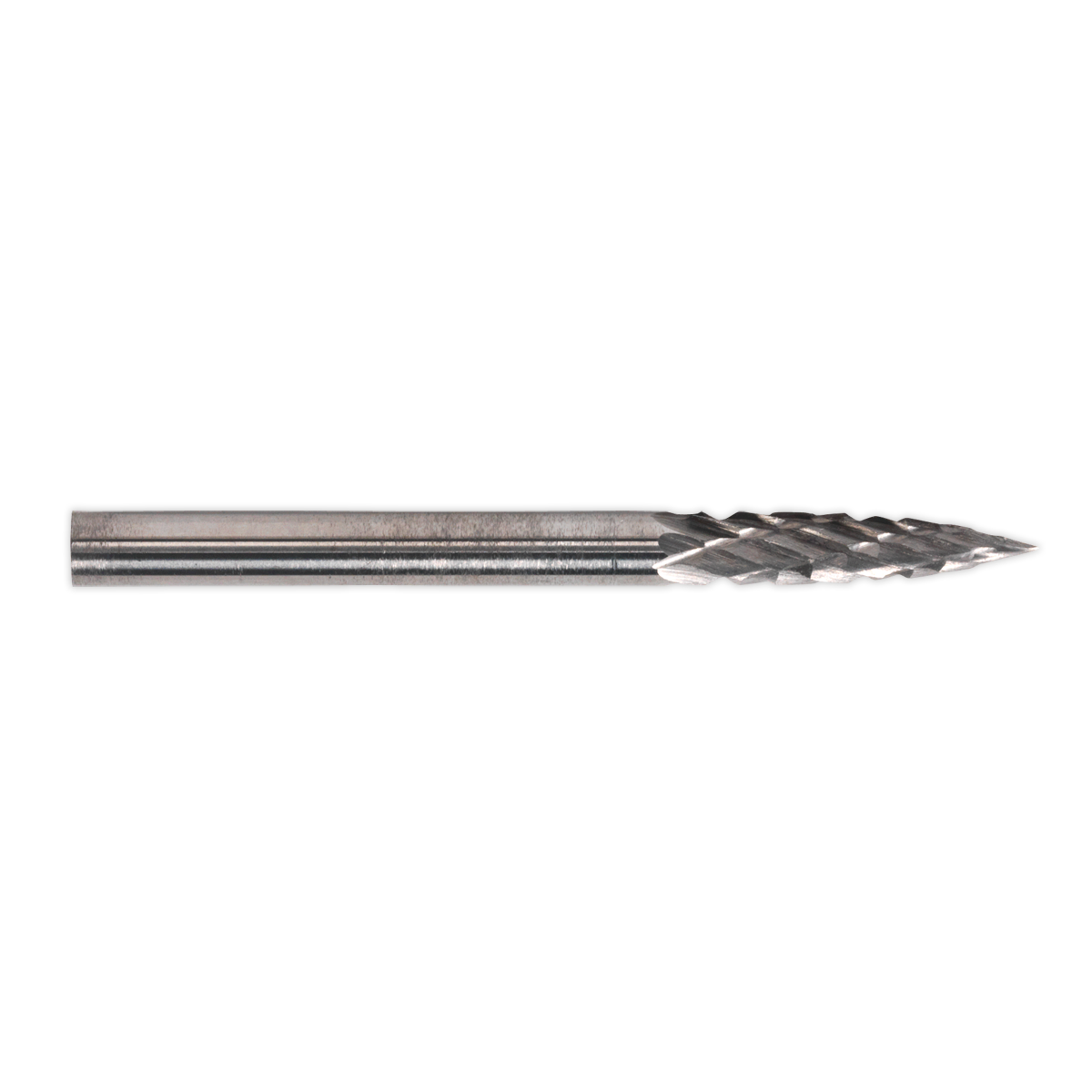 Sealey Micro Carbide Burr Pointed Tree 3mm Plastic Storage Box Pack Of 3 MCB005