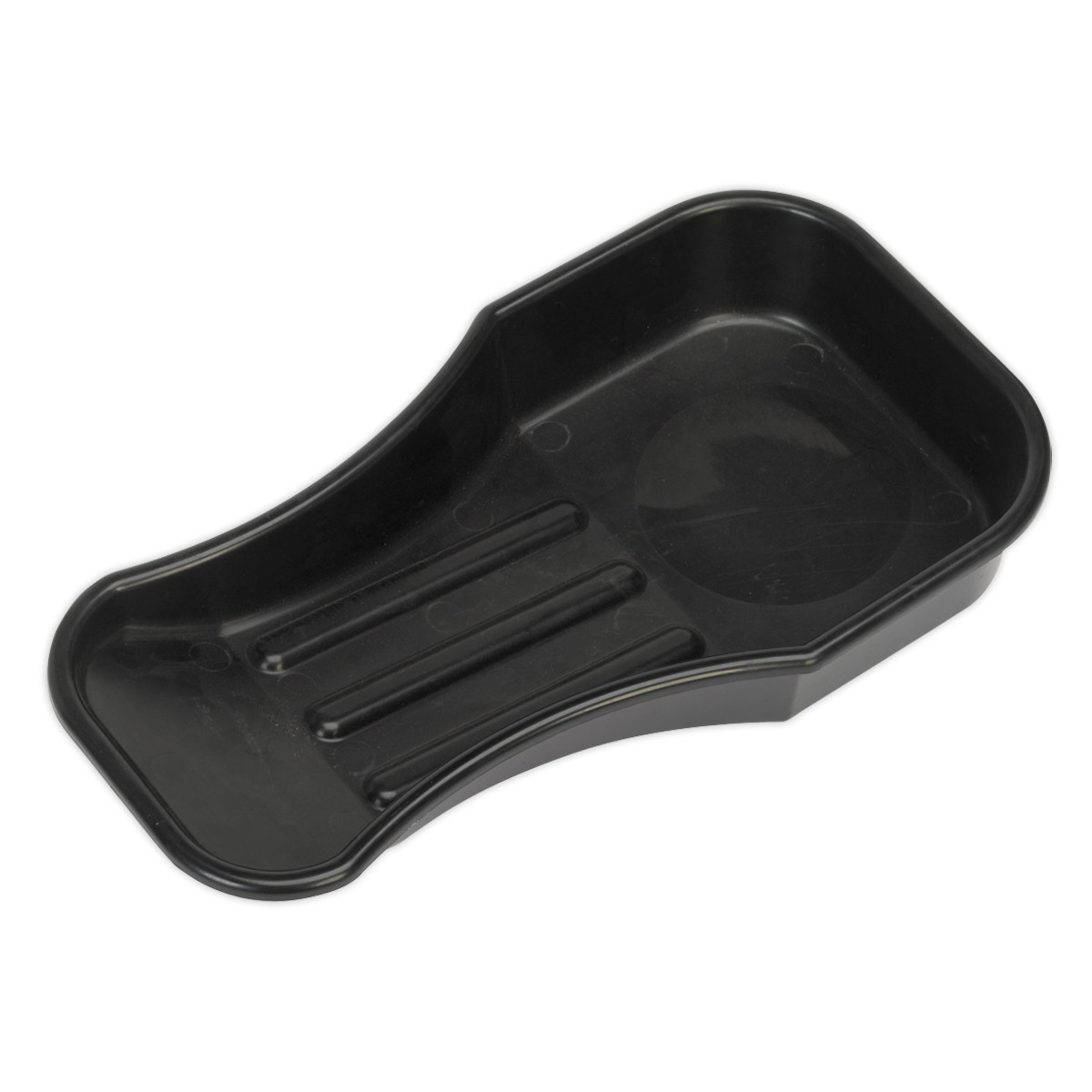 Sealey Motorcycle Oil Drain Pan Heavy Duty Polypropylene 2.5 Litres Black MDRP01