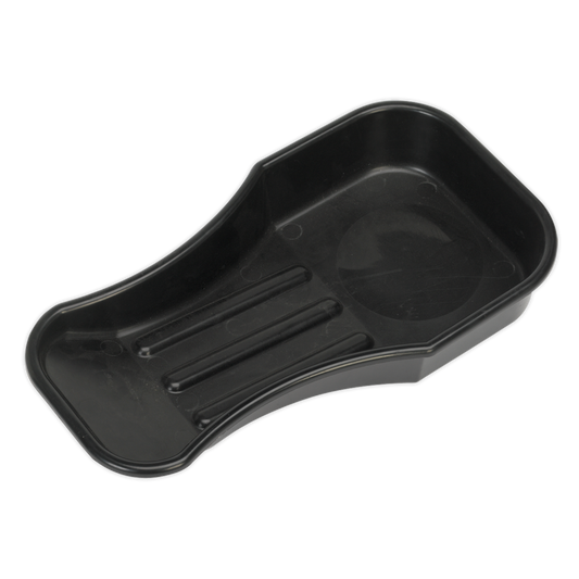 Sealey Motorcycle Oil Drain Pan Heavy Duty Polypropylene 2.5 Litres Black MDRP01