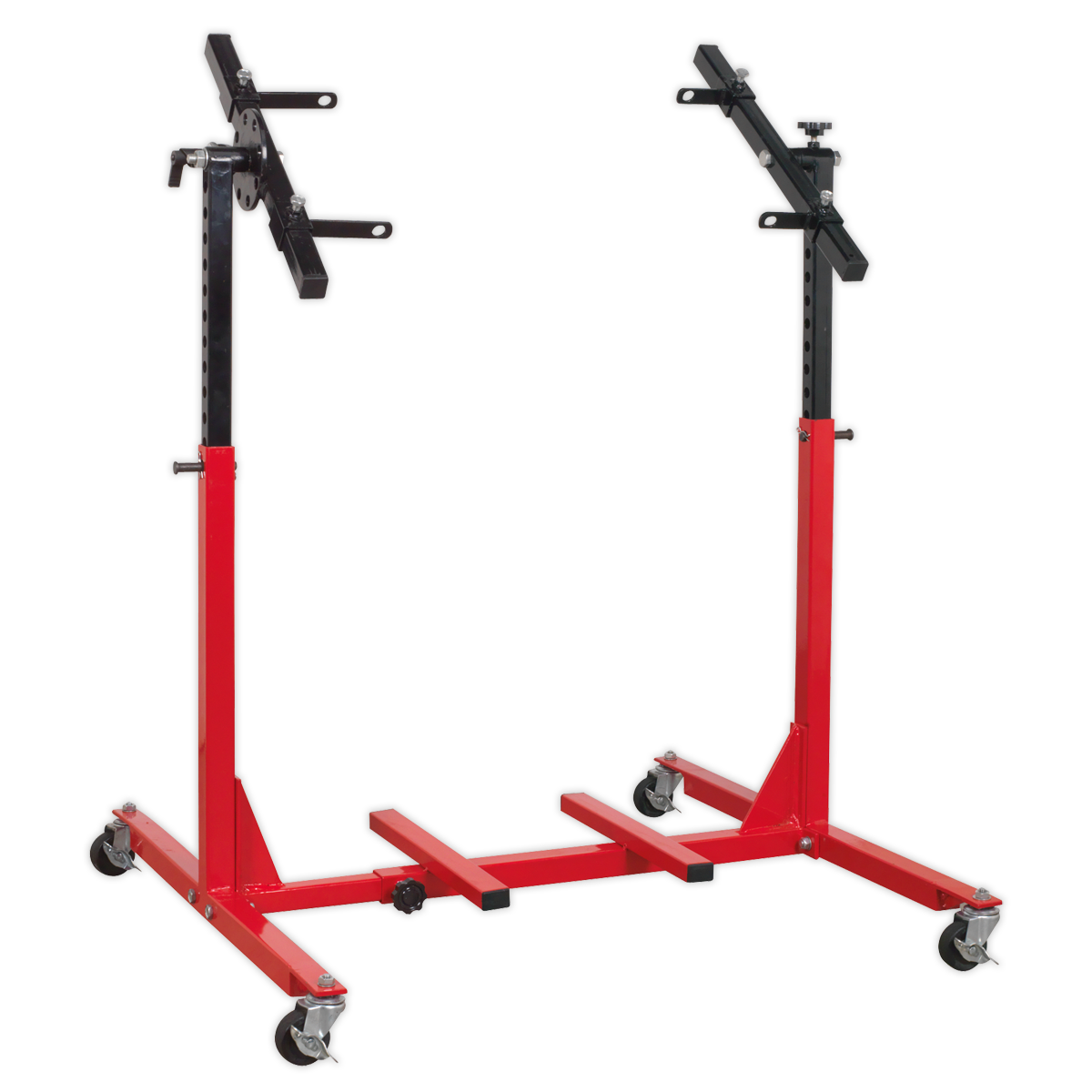 Sealey Engine Rebuild Stand - Multi Cylinder 75kg Capacity - Red/Black MES02