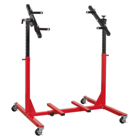 Sealey Engine Rebuild Stand - Multi Cylinder 75kg Capacity - Red/Black MES02