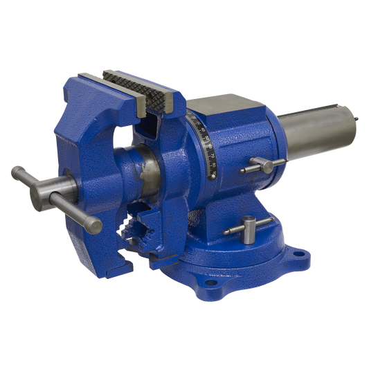 Sealey 150mm Cast Iron Multifunction Swivel Base Vice Bench Mounting MFV150