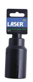 LASER 0924 Socket Wrench Insert 1/2" Drive 30mm Spanner Chrome Vanadium Steel