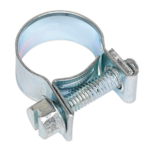 Sealey Mini Hose Clips 30 Pieces Zinc Plated 13mm - 15mm 0.51" - 0.59" MHC1315