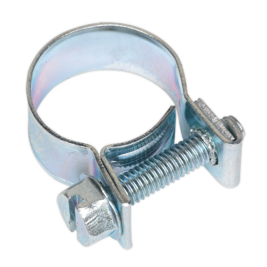 Sealey Mini Hose Clips 20 Pieces Zinc Plated 14mm - 16mm 0.55" - 0.63" MHC1416