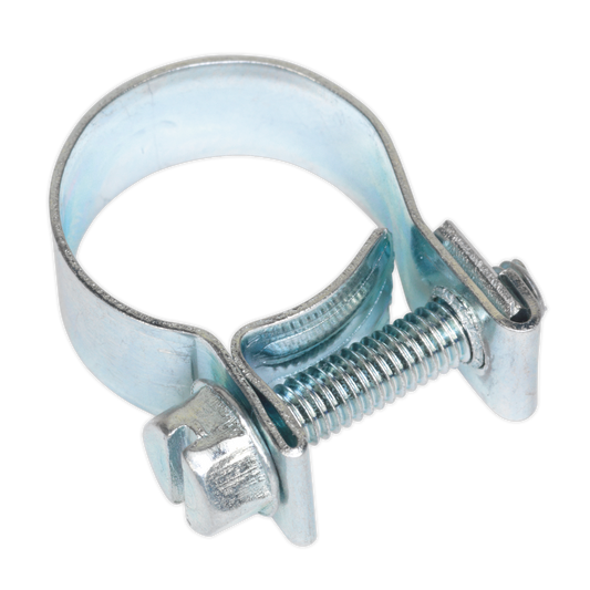 Sealey Mini Hose Clips 20 Pieces Zinc Plated 15mm - 17mm 0.59" - 0.67" MHC1517
