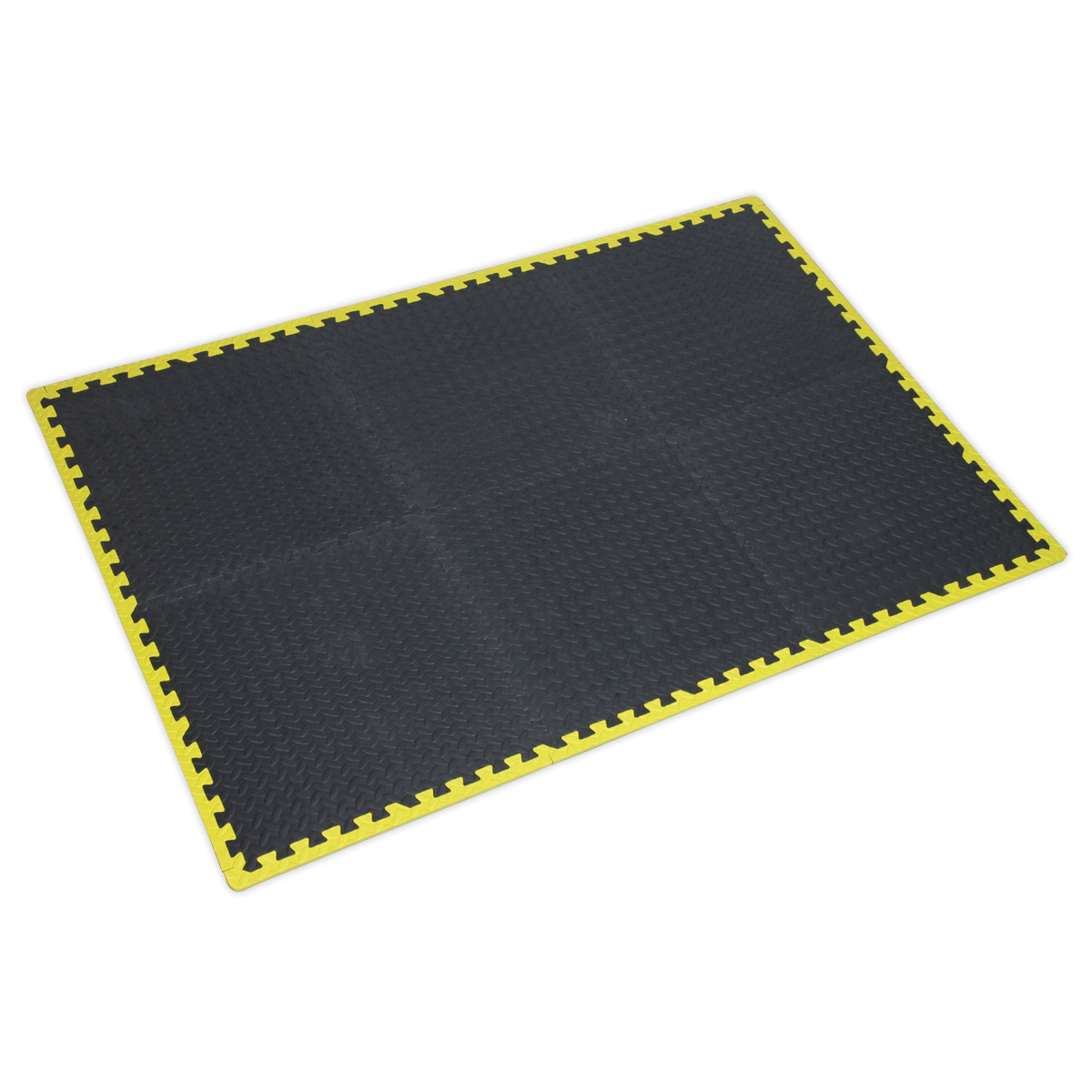 Sealey Interlocking Comfort Workshop Mat Set 1240x1825mm Foam Flooring MIC1218Y3