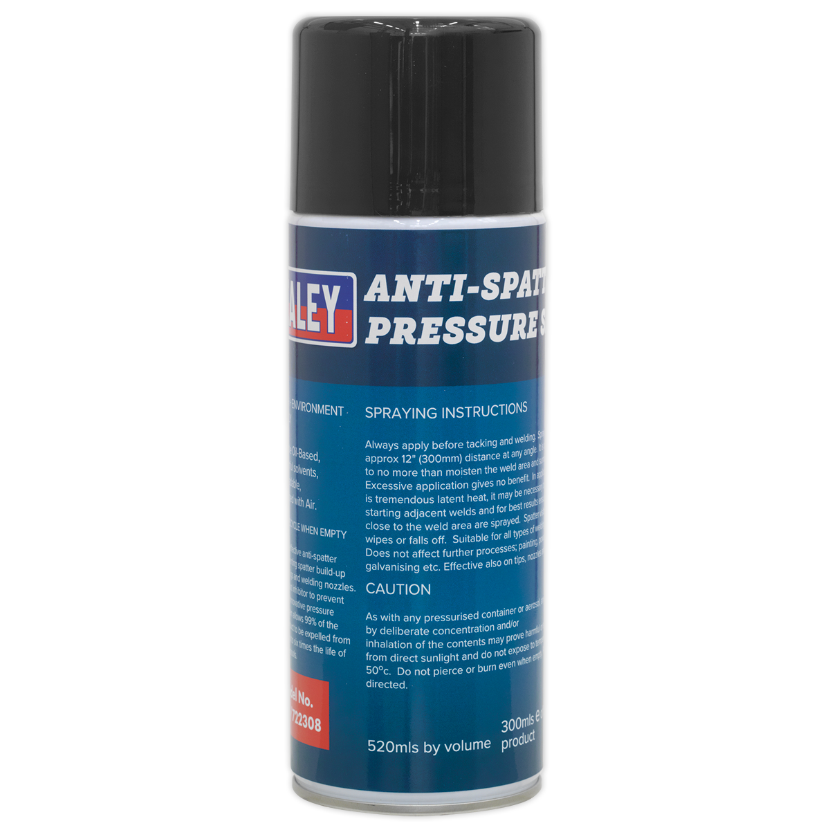 Sealey Anti-Spatter Pressure Spray No Acrid Fumes Non-Toxic 300mL MIG/722308