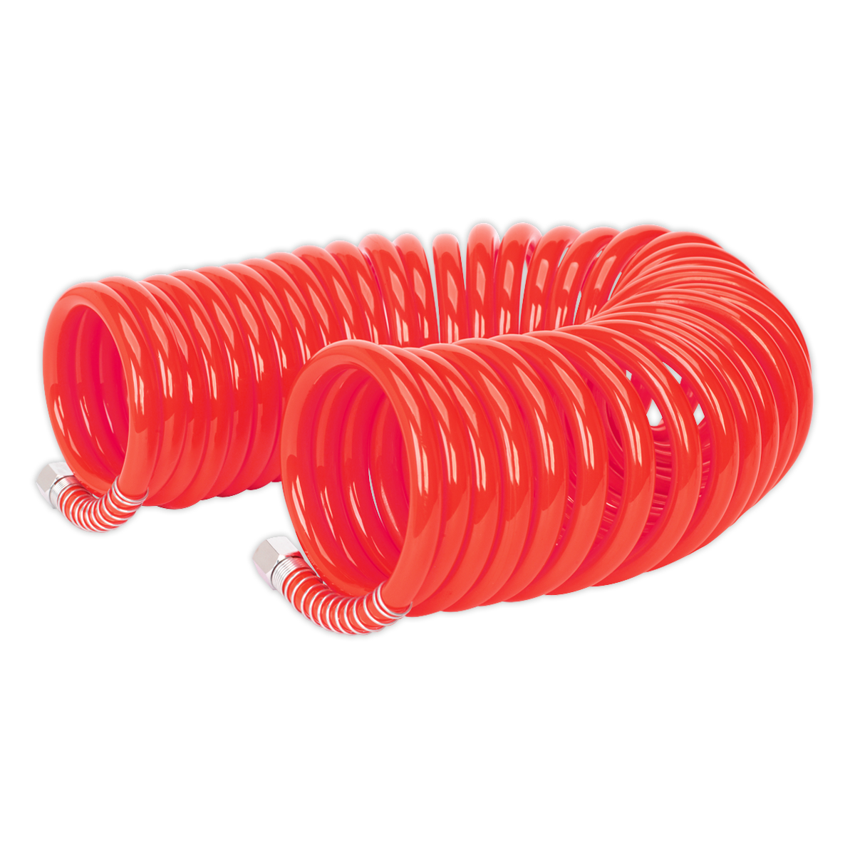 Sealey 10mx8mm 1/4" BSP Coiled Air Hose Compatible With Model AC34/AC30 AH10C/8