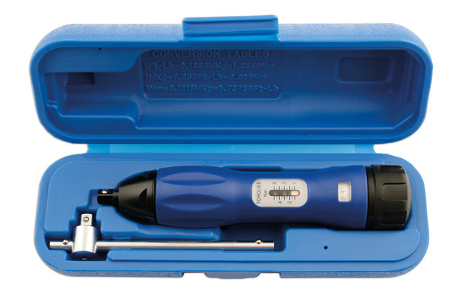LASER 5490 Torque Screwdriver 1-5Nm 1/4" Drive Sliding T-Bar Calibrated Tool