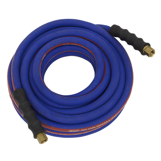 Sealey Air Hose 10 Metres x Ø10mm With 1/4" BSP Unions Extra Heavy Duty AH10R/38