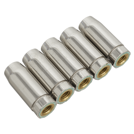 Sealey Conical Nozzle Compatible With MB14 Torches Silver - Pack of 5 Pcs MIG950