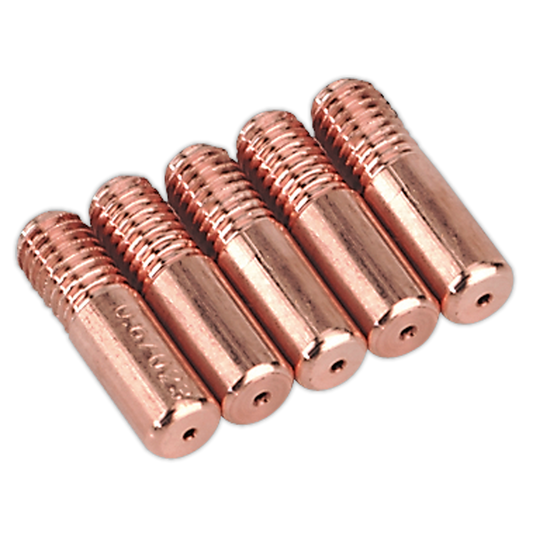 Sealey MIG Welding Torch Contact Tip 5 Pieces 0.8mm For MB14 Torches MIG952
