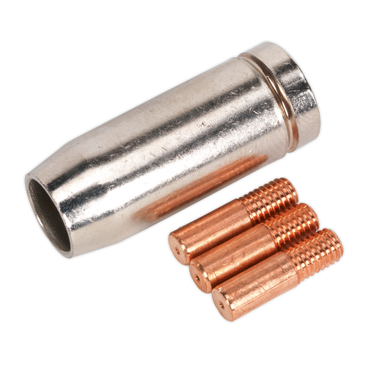 Sealey Conical Nozzle x 1 Contact Tip 0.6mm x 3 Compatible With MB14 MIG953
