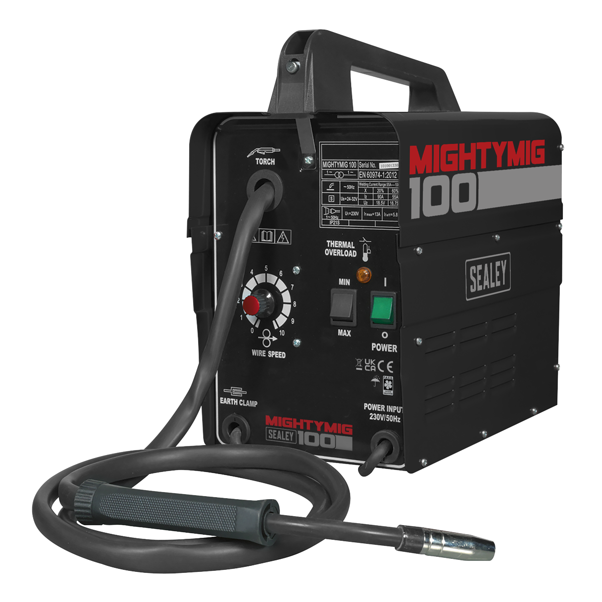 Sealey Professional No-Gas MIG Welder Ready-To-Go 100Amp 230V MIGHTYMIG100