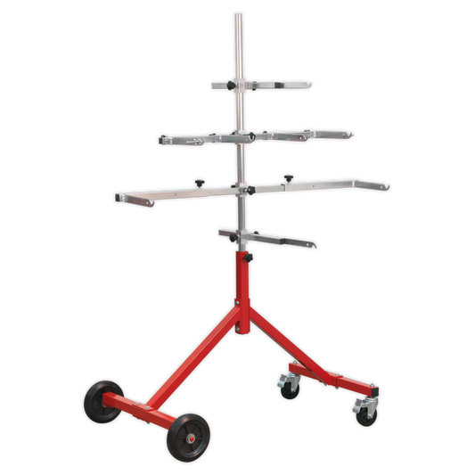 Sealey Heavy Duty Panel Stand - Door Wing Bonnet & Bumper - Red/Silver MK59