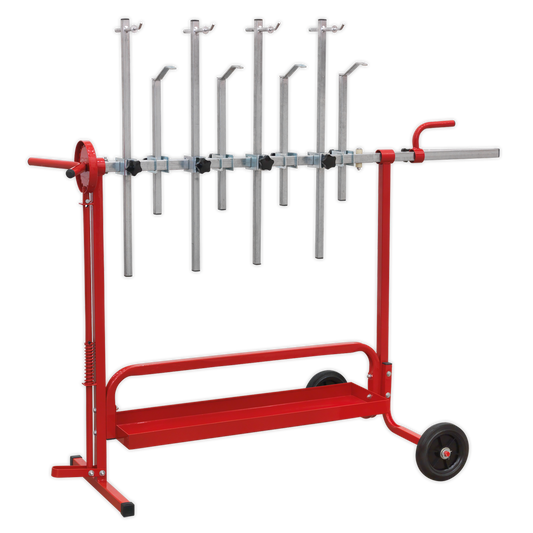 Sealey Rotating Universal Panel Stand With Built-In Tool Tray Storage MK62