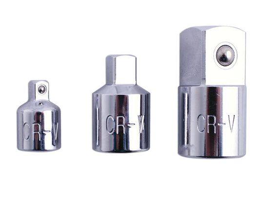 LASER 0950 Ratchet Increasing/Reducing Adapter Set Chrome Vanadium Steel