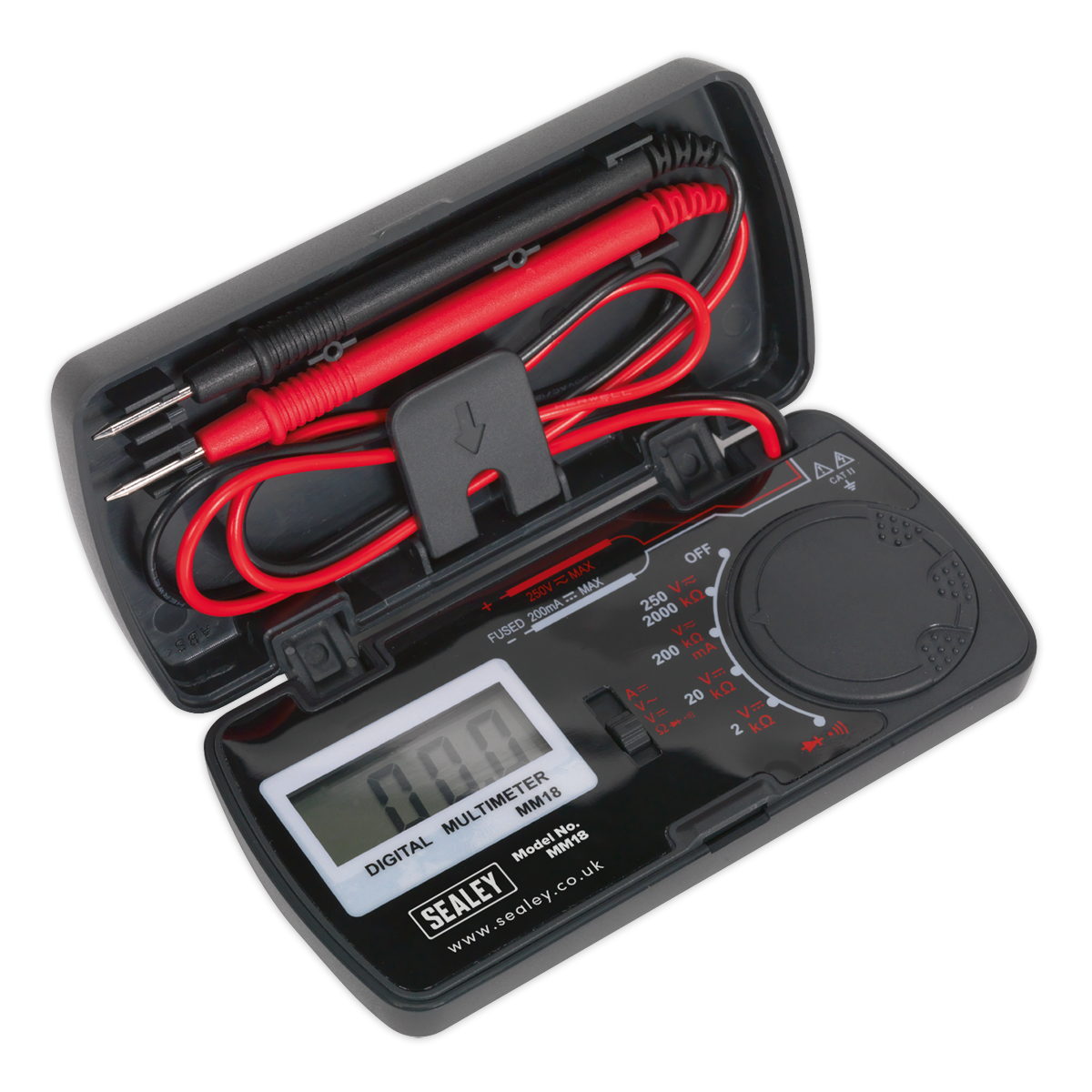 Sealey Pocket Multimeter AC & DC Voltage 114 x 56 x 23mm EN 61010-1 MM18