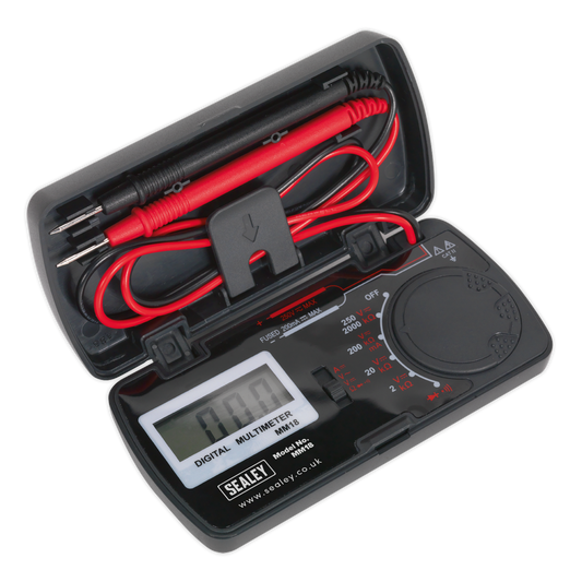 Sealey Pocket Multimeter AC & DC Voltage 114 x 56 x 23mm EN 61010-1 MM18