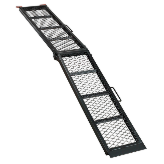 Sealey 360kg Capacity Steel Mesh Folding Loading Ramp Powder Coated Steel MR360