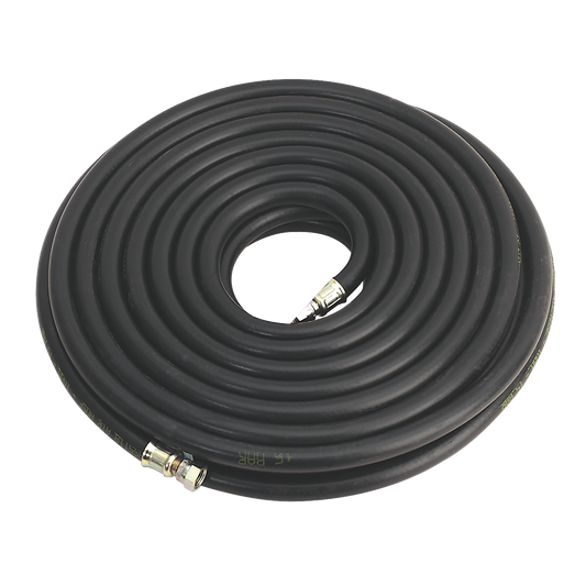 Sealey Air Hose 15m x Ø10mm With 1/4" BSP Swivel Unions Heavy Duty AH15RX/38